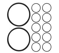 VICASKY 12 Elastici Antivibrazione per Supporto Microfono da Scrivania, Anelli in Gomma Ammortizzanti per Microfono a Condensatore, Kit Antiurto Compatibile per Registrazioni