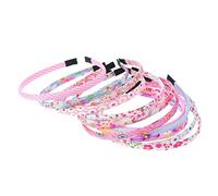 VICASKY 12 fasce floreali per graziosi accessori per capelli per ragazze, copricapo festivo per carnevale e feste in costume, design unico e confortevole per un comfort sicuro