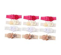 VICASKY 12 fasce in pizzo per neonati, regalo per la festa dei bambini, per la festa dei bambini, per il battesimo delle ragazze, per la festa dei bambini, per la festa dei bambini, per la festa dei
