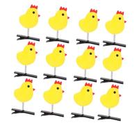 VICASKY 12 fermagli per capelli a forma di pollo, per graziosi accessori per capelli, clip da parrucchiere stabile per diverse acconciature per panini e trecce