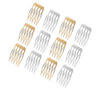 VICASKY 12 pettini laterali per acconciature eleganti in argento e oro per matrimoni, fidanzamenti ed eventi serali per tipi di capelli e progetti fai da te