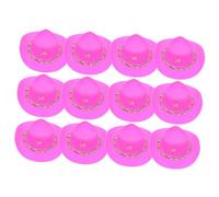VICASKY 12 Pezzi Bambole Mini Cappelli Decorativi In Plastica In Miniatura Cappelli Per Bambole Cassaforte & Puntelli