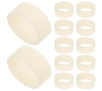 VICASKY 12 Pezzi Inserto Portacandele in Silicone Beige Antiscivolo | Adattatore per Candelieri e Base per Candelabro, Riduce il Gioco, per Tavoli e Decorazioni Festive