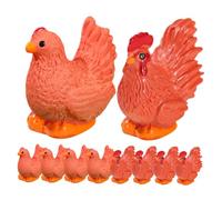 VICASKY 12 pezzi micro ornamenti paesaggistici statue di pollo micro scene decorazioni piccole statua di pollo in miniatura giardino polli decorazioni mini polli in miniatura gallo pollo