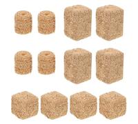 VICASKY 12 Pezzi Mini Pagliaio in Miniatura in Legno 2x2x3 Cm, Artificiale Rustica per Modellismo e Decorazioni Casa delle Bambole, Accessori per Scenari Fattoria e Giochi Creativi