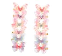 VICASKY 12 Pezzi Molletta Per a Farfalla Forcine Perni Clip Forcina Per Per Ragazze Piccoli Fermagli Per Mini Fermagli Per Da Donna Lega