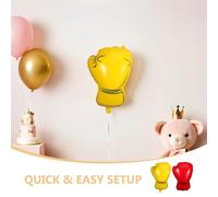 VICASKY 12 Pezzi Palloncini Guanti da Boxe Gonfiabili per Decorazioni Festa Compleanno Tema Lotta Palloncini Guantoni Sportivi per Festa Wrestling e Centro Tavola
