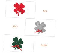 VICASKY 12 Pezzi Portafogli Quattro Foglie Festivi Soldi Compatto in Rosso Verde Grigio per Regali Natale Portacarte e Clip Portamonete DIY per Famiglia e Amici