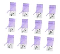 VICASKY 12 Pezzi Sacchetti Lavanda Vuoti con Coulisse in Organza Traspirante Buste Profumate Multiuso per Gioielli Regali e Conservazione Aromatica
