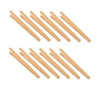 VICASKY 12 Pinzette in Bambù per Sviluppo Motricità Fine Clip per Perline Montessori Strumento Educativo Riutilizzabile per Coordinazione Occhio Mano per Giochi e Attività Didattiche