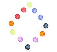 VICASKY 12 tappi colorati per interruttori a pedale per pedali effetti, luce notturna parziale, verde chiaro, pratico accessorio per chitarra, migliora la visibilità e la protezione per i pedali