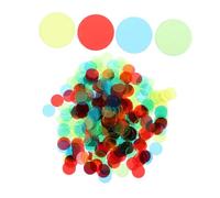 VICASKY 1200pcs Bingo Chip Da Gioco Colorato Pennarello Di Plastica Per Carte Da Gioco Bingo Per Classi E Giochi Design Trasparente Per Visualizzare I Numeri Chiamati