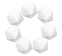 VICASKY 12pcs Bianco Vuoto Laterale Cubo Poliedrico Dices Per Giovani Ragazze Artigianato Cubo Educativo Per Esercizi Di Matematica E Giochi Di Ruolo Per Classi E Creativi