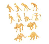 VICASKY 12pcs dinosauro scheletro minifigure imitazione dinosauro giocattolo ossa di dinosauro modello scheletri dinosauro scheletro plastica fossile bambino animale