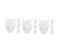 VICASKY 12pcs fai da te mascherine mostri non dipinte mascherine vuote per ragazzi ragazze maschere fai da te per feste in costume materiale pittura creativa per carnevale e feste di compleanno
