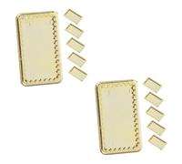 VICASKY 12pcs In Miniatura Stoviglie Parte Piatto D'oro Per La Decorazione Della Casa Doll Alta Qualità Piatto In Miniatura Per Mini Casa Cucina Per Natale E Casa Doll Accessori