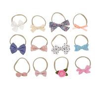 VICASKY 12pcs Pezzi Cerchietto Fiocco Carino Copricapo Per Neonati E Neonati Bambini Elastico E Confortevole Accessori Per Capelli Per Foto E Occasioni Adatto Per Ogni