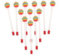 VICASKY 12pezzi Bacchette Per Batteria Da Ragionevole Per Batteristi Principianti e Professionisti Testina Colorata Arcobaleno Materiale Affidabile e Durevole Per Esibizioni Sul Palco e Al