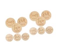 VICASKY 12pezzi Dischi Mensili Per Del Segni Legno Doppia Faccia Accessori Fotografici Per Crescita e Sviluppo Del