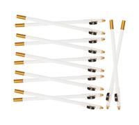 VICASKY 12pezzi Matita Per Sopracciglia Resistente Al Sudore Sbavature Penna Per Multifunzionale Con Temperamatite Colore Bianco Naturale e Per Quotidiano e Condivisibile