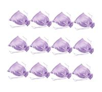 VICASKY 12pezzi Sacchetti in Raso per Parrucche con Coulisse Sette per Confezionamento Protezione da Umidità per Viaggio e Stoccaggio