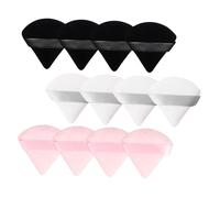 VICASKY 12pezzi Spugnette Per Fondotinta e Cipria Pad Trucco Flessibile Per Ragazze Applicatore Per Cosmetici e Polvere Lavabile e Facile Da Usare