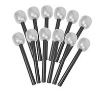 VICASKY 12st Microfono Voce Karaoke Falso Altoparlante Preferire Palcoscenico Voce Oggetti Di Scena Argento Plastica