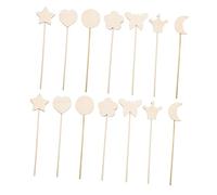 VICASKY 14 pezzi bacchetta magica fatta a mano set di perline porta glitter principesse per ragazze perline del mondo ragazze tubo accessori feste decorazioni casa delle bambole in miniatura