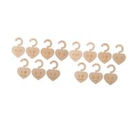 VICASKY 14pezzi Divisori Per Abbigliamento Legno Naturale Da Organizer Per Armadio Chic e Delicato Perfetti Per Ordinare Vestiti Per Età Nel Guarda-roba Del