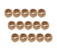 VICASKY 15 Anelli per Tovaglioli in Erba Marina Intrecciata a Mano Portatovaglioli Rustico in Alghe Marine Naturali 5X4 CM Set da 15 Pezzi per Matrimoni Feste e Decorazioni da Tavola