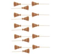 VICASKY 15 scope in miniatura per Halloween, mini scopa per casa delle bambole, artigianato simulato, mini scopa, artigianato realistico per il paesaggio