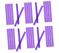 VICASKY 150 Pezzi Copertura protettiva di setola etichetta Copri pennelli per trucco in rete Copertina protettore del trucco coperture Copertura a rete cover protettiva netto Viola,porpora