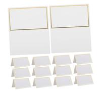 VICASKY 150 pezzi Segnaposto Matrimonio in Carta Bianca con Dorato Biglietti Nome Tavolo Eleganti per Banchetti e Feste Segnaposto da Tavolo Pieghevoli per Eventi e Ricevimenti