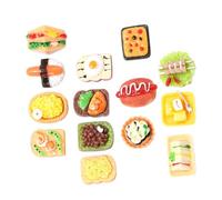 VICASKY 15pcs Pezzi Falso Falso Food Modelli Decorazione Della Casa Plastica Realistica Cibo Puntelli Di Scena Per Fotografia Istruzione E Progettazione Creativa