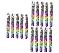 VICASKY 15pcs Sirena Paillettes Braccialetti Da Polso Per Ragazzi Ragazzi Ragazze Anelli Colorati Per Feste E Scenari Esercizi Comodo E Facile Da Indossare