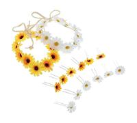 VICASKY 16 pezzi accessori per capelli di girasole per sposa e matrimonio, leggeri e comodi per una giornata speciale, conferiscono a ogni look un festivo