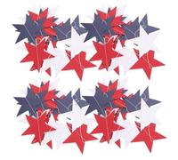 VICASKY 16 Pezzi Ghirlande Stelle Cinque Punte per Festa Decorazioni Americane Indoor Outdoor Striscioni Lunghi Metri per Addobbi Patriottici Indipendenza
