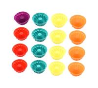 VICASKY 16 pezzi Stampi in Silicone per Dolci Monoporzione Pirottini Fondente e Muffin per Torte Cioccolato Gelatina Dessert Facili da Pulire e Sicuri per Forno e Casa Colore Casuale