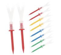 VICASKY 16 Pezzi Tee da plastica Colorata e Tee Piatto sostitutivo per Allenamento Indoor e Outdoor Altezza Uniforme per Colpi Lunghi e precisi Colore Casuale