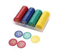 VICASKY 160pcs Bingo Chip In Plastica Bifacciale Marcatori Colori Per Bingo Giochi Di Ordinamento E Aiuti Di Apprendimento Accessori Da Gioco Per Intera Famiglia