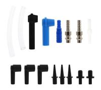 VICASKY 16Pcs Kit Scambio Assortimento Messa A Punto Professionale Strumento Automobilistico di Spurgo Adattatori per Cambio Sostituzione Raccordi Forniture Pratiche