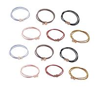 VICASKY 18pcs Moderni Fasce per capelli a coda di cavallo Parti Zenzero coreano ed elastici per capelli delicati