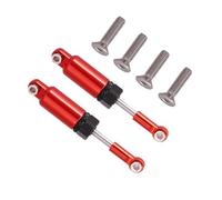 VICASKY 1Coppia Anteriore E Posteriore Di Metallo Ammortizzatore Per Veicoli Leggero E Portatile Adatto Per Rc-Crawler Materiale Durevole Ricambio Perfetto Per Vecchio Ammortizzatore Rosso