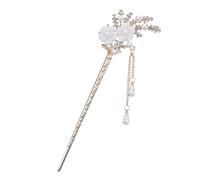 VICASKY 1pezzi Bastoncino per Capelli in Lega Fiore e Perla Bacchetta Retrò per Donne e Ragazze Accessorio Elegante per Any Occasione Colore Casuale