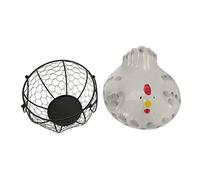 VICASKY 1pezzi Cestini Portauova Forma in e Portauova Decorazioni Per Scrivania Utilizzabili Per Snack Frutta e Conservazione Uova