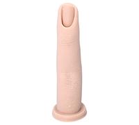VICASKY 1pezzi Dito Finto per Manicure Forma in Silicone Realistico per Esercitarsi Unghia Finta per Nail Art Pratica e Durevole