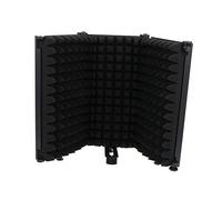 VICASKY 1pezzi Schermo Di Isolamento Per Microfono Professionale Filtro Anti-pop Copertura Antivento Riduzione Rumore Per Registrazione Nero