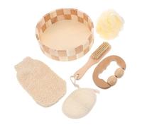 VICASKY 1set Esfoliante Per Corpo Kit Di Strumenti Per Doccia e Bagno Con Spazzola Doppia Faccia e Guanto Esfoliante Accessori Per La Pulizia Della e Massaggio Rilassante