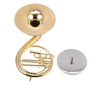 VICASKY 1set Mini Sousaphone Decorazione Per Scrivania Strumentale Adornamento Per Appassionati Base Inclusa