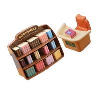 VICASKY 1set Mobili Decorativi in Miniatura Mini Libreria Per La Casa delle Bambole Accessori Decorazione Per Progetti Accenti Accenti Casalinghi E Scene Creative in Miniatura